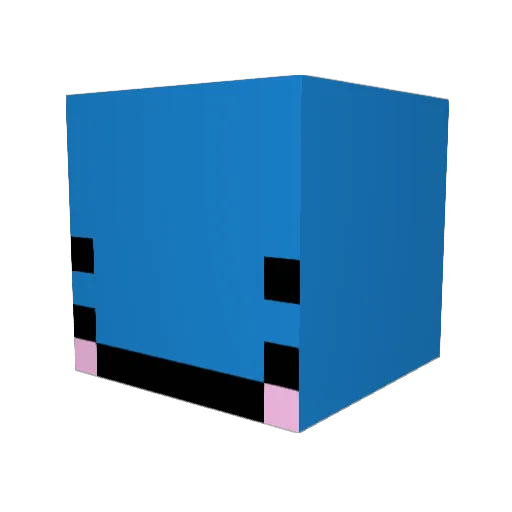 BlubberEnforcer Minecraft avatar head, 3D render