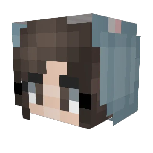 BlubberScrubber Minecraft avatar head, 3D render