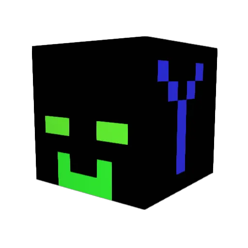 Blubberkopp Minecraft avatar head, 3D render