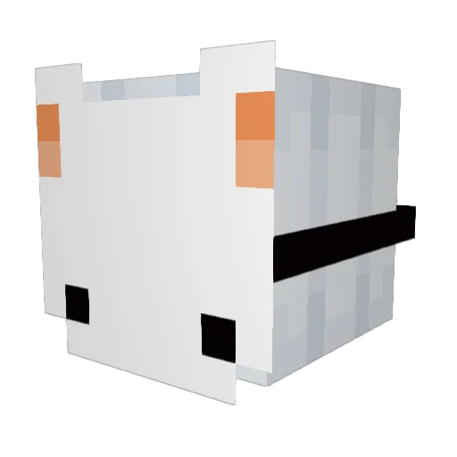 Blubblesss Minecraft avatar head, 3D render