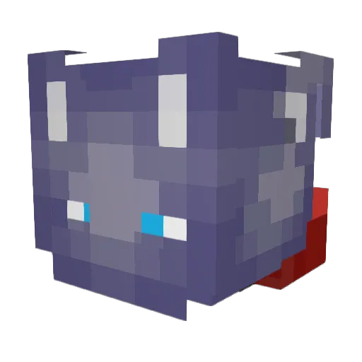 BluberryMonte Minecraft avatar head, 3D render