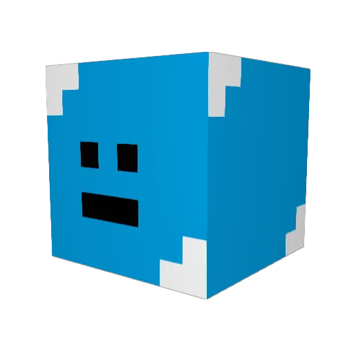 BluberryRat Minecraft avatar head, 3D render