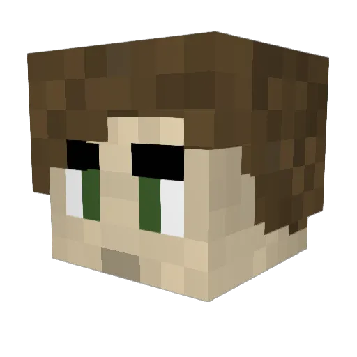 Bluberry_Jam Minecraft avatar head, 3D render