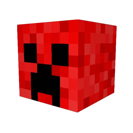 Blubliblob Minecraft avatar head, 3D render