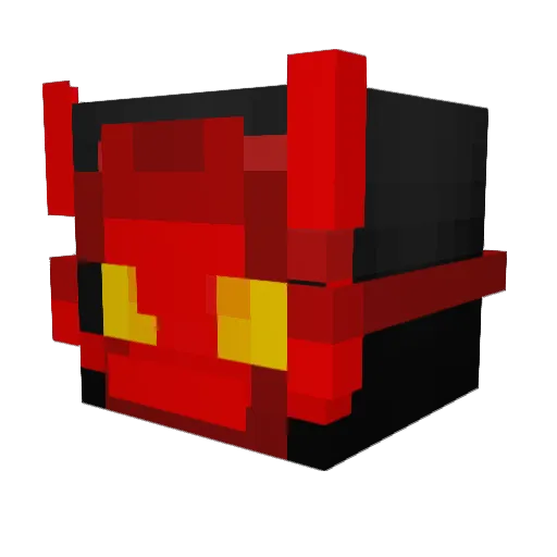 Bluddystar Minecraft avatar head, 3D render