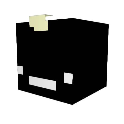 Bludfartz Minecraft avatar head, 3D render