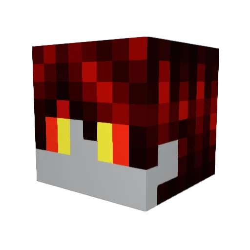 Bludomir Minecraft avatar head, 3D render
