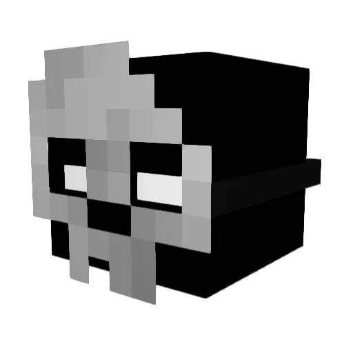 BludyOne Minecraft avatar head, 3D render