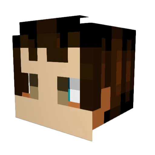Blue0428 Minecraft avatar head, 3D render