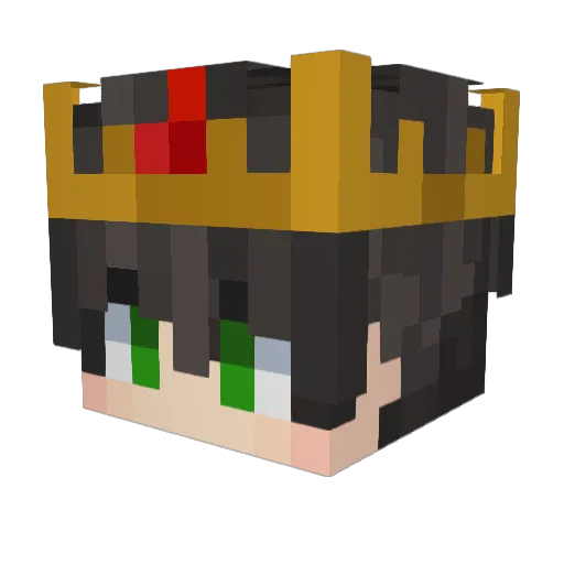 Blue0730 Minecraft avatar head, 3D render
