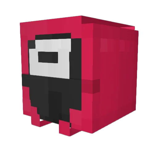 Blue0L0 Minecraft avatar head, 3D render