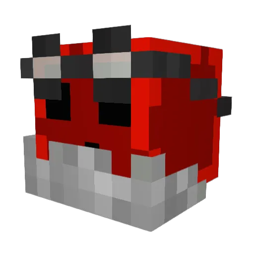 Blue1Max2 Minecraft avatar head, 3D render