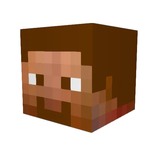 Blue4000 Minecraft avatar head, 3D render