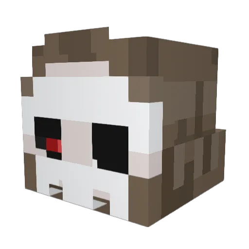 Blue6241 Minecraft avatar head, 3D render