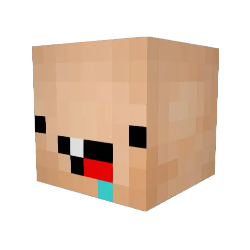 BlueAngelss Minecraft avatar head, 3D render