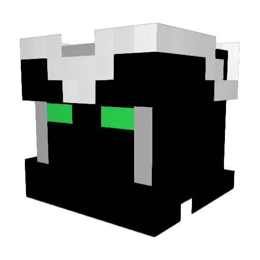BlueBadge9615 Minecraft avatar head, 3D render