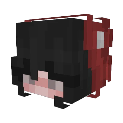 BlueBalenciagass Minecraft avatar head, 3D render
