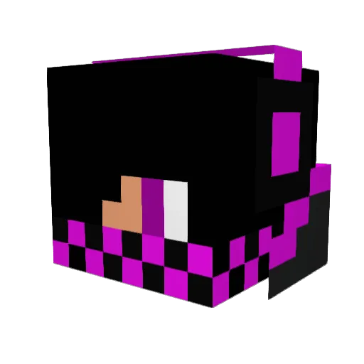 BlueBarret99 Minecraft avatar head, 3D render