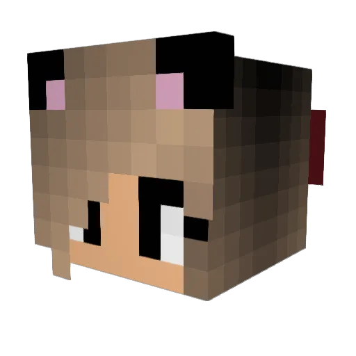 BlueBeamStarFire Minecraft avatar head, 3D render