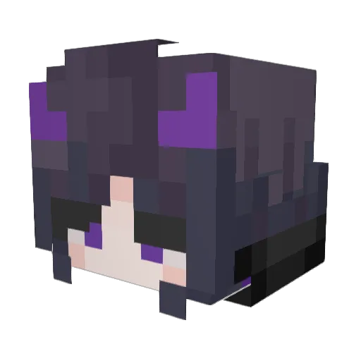 BlueBee45 Minecraft avatar head, 3D render