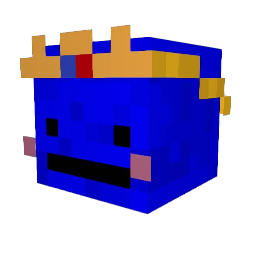 BlueBlaze_ Minecraft avatar head, 3D render