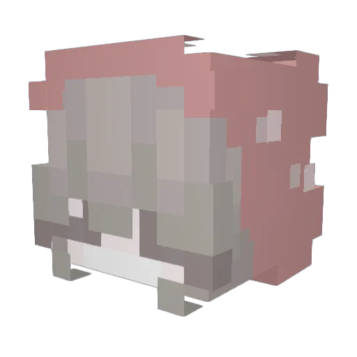 BlueBuerry Minecraft avatar head, 3D render