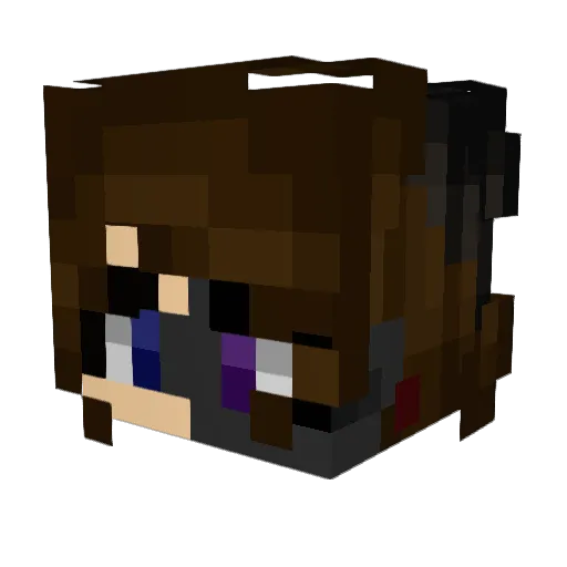 BlueCaptain Minecraft avatar head, 3D render
