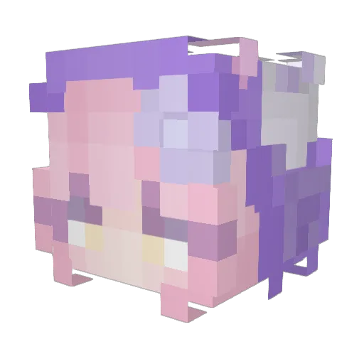 BlueCat30303 Minecraft avatar head, 3D render
