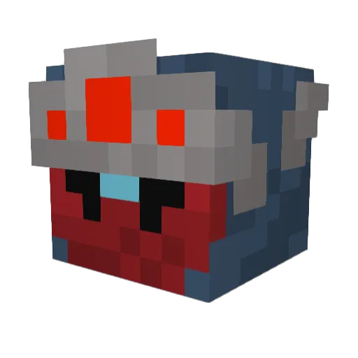 BlueCat6123 Minecraft avatar head, 3D render
