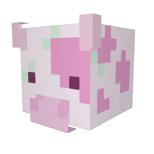 BlueCrabz Minecraft avatar head, 3D render
