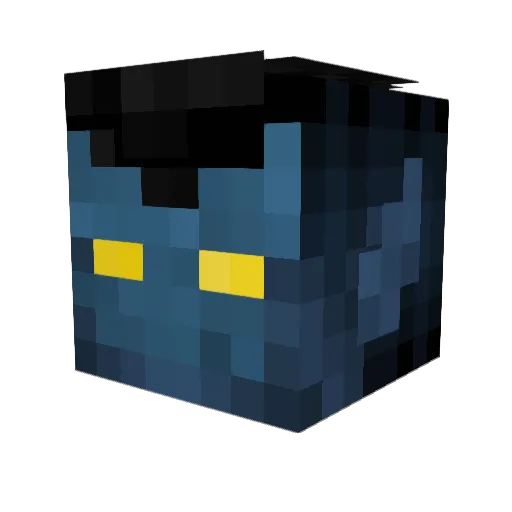 BlueCrawler1975 Minecraft avatar head, 3D render
