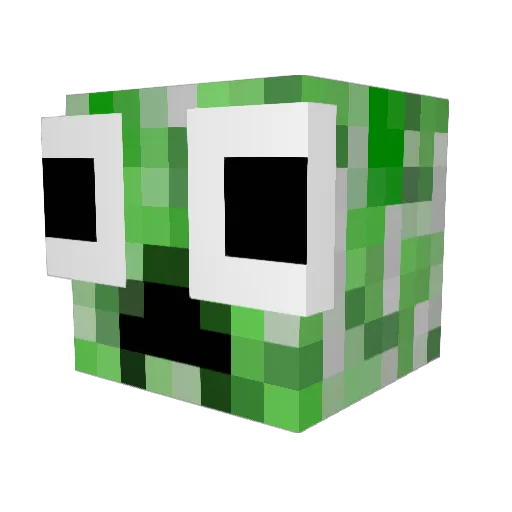 BlueCreeper145 Minecraft avatar head, 3D render