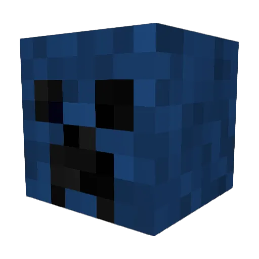 BlueCreeper2087 Minecraft avatar head, 3D render