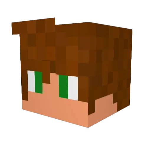 BlueDiemondRage Minecraft avatar head, 3D render
