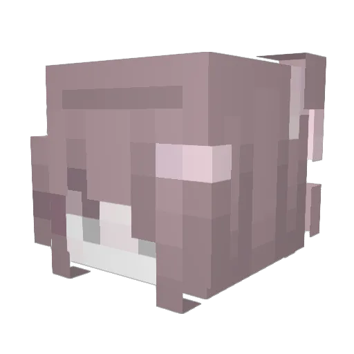 BlueDory1 Minecraft avatar head, 3D render