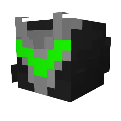 BlueDragonBeard Minecraft avatar head, 3D render