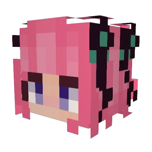 BlueDragonXD481 Minecraft avatar head, 3D render