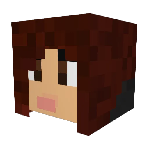 BlueDragonfly621 Minecraft avatar head, 3D render