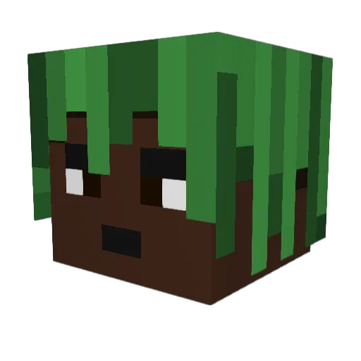 BlueElk64 Minecraft avatar head, 3D render