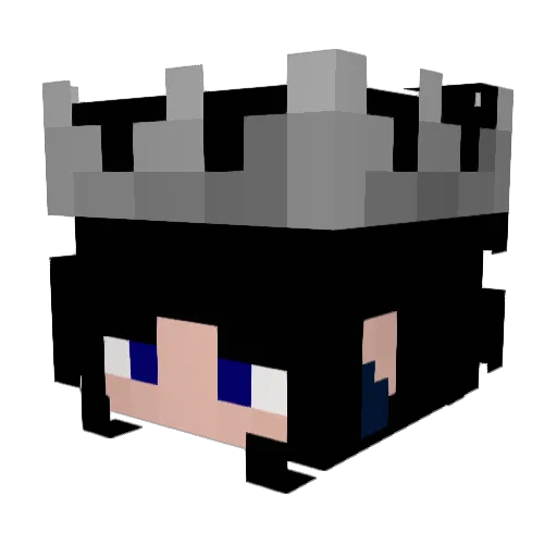 BlueEmo69 Minecraft avatar head, 3D render