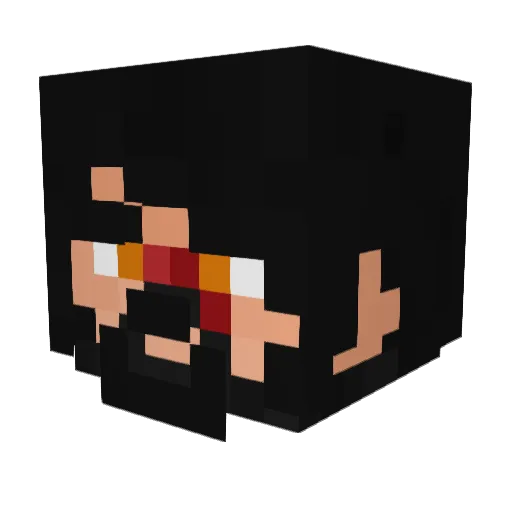 BlueEyedBear Minecraft avatar head, 3D render