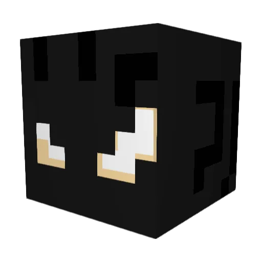 BlueEyes_Dragon Minecraft avatar head, 3D render