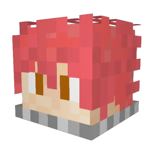 BlueFire_IceCold Minecraft avatar head, 3D render