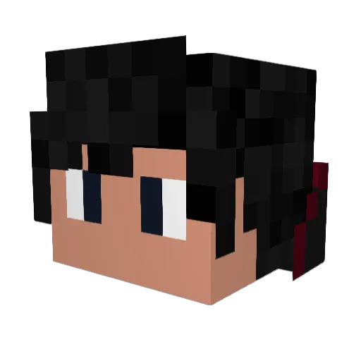 BlueFlame3174 Minecraft avatar head, 3D render