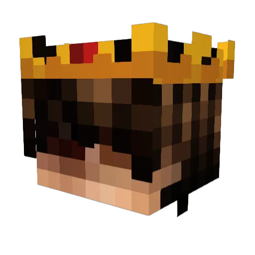 BlueFlame_badboy Minecraft avatar head, 3D render