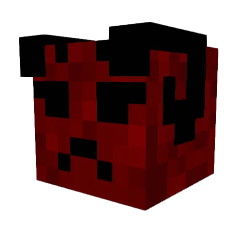 BlueFox3 Minecraft avatar head, 3D render