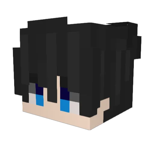 BlueGamer8989 Minecraft avatar head, 3D render