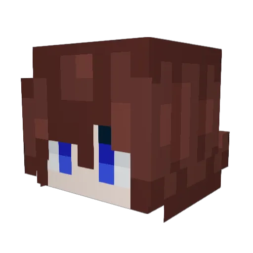 BlueGhost66 Minecraft avatar head, 3D render