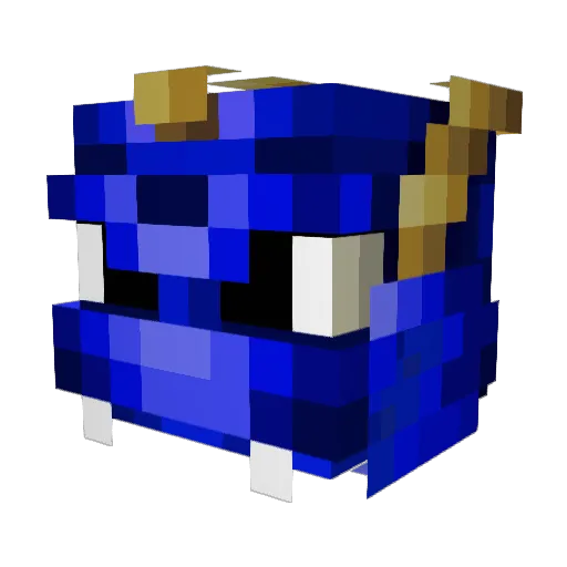 BlueGriffon Minecraft avatar head, 3D render
