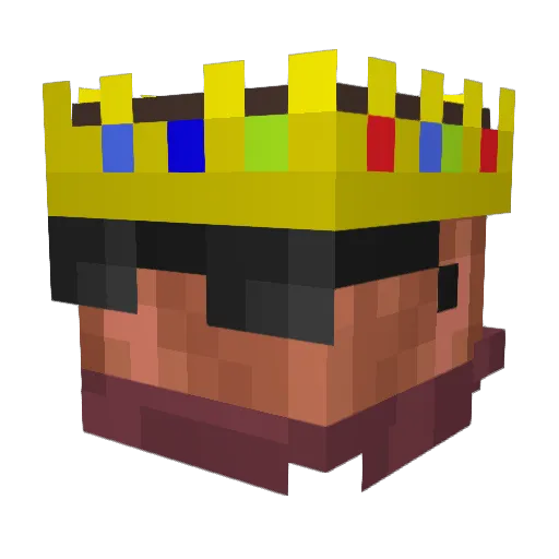 BlueHalo1972 Minecraft avatar head, 3D render